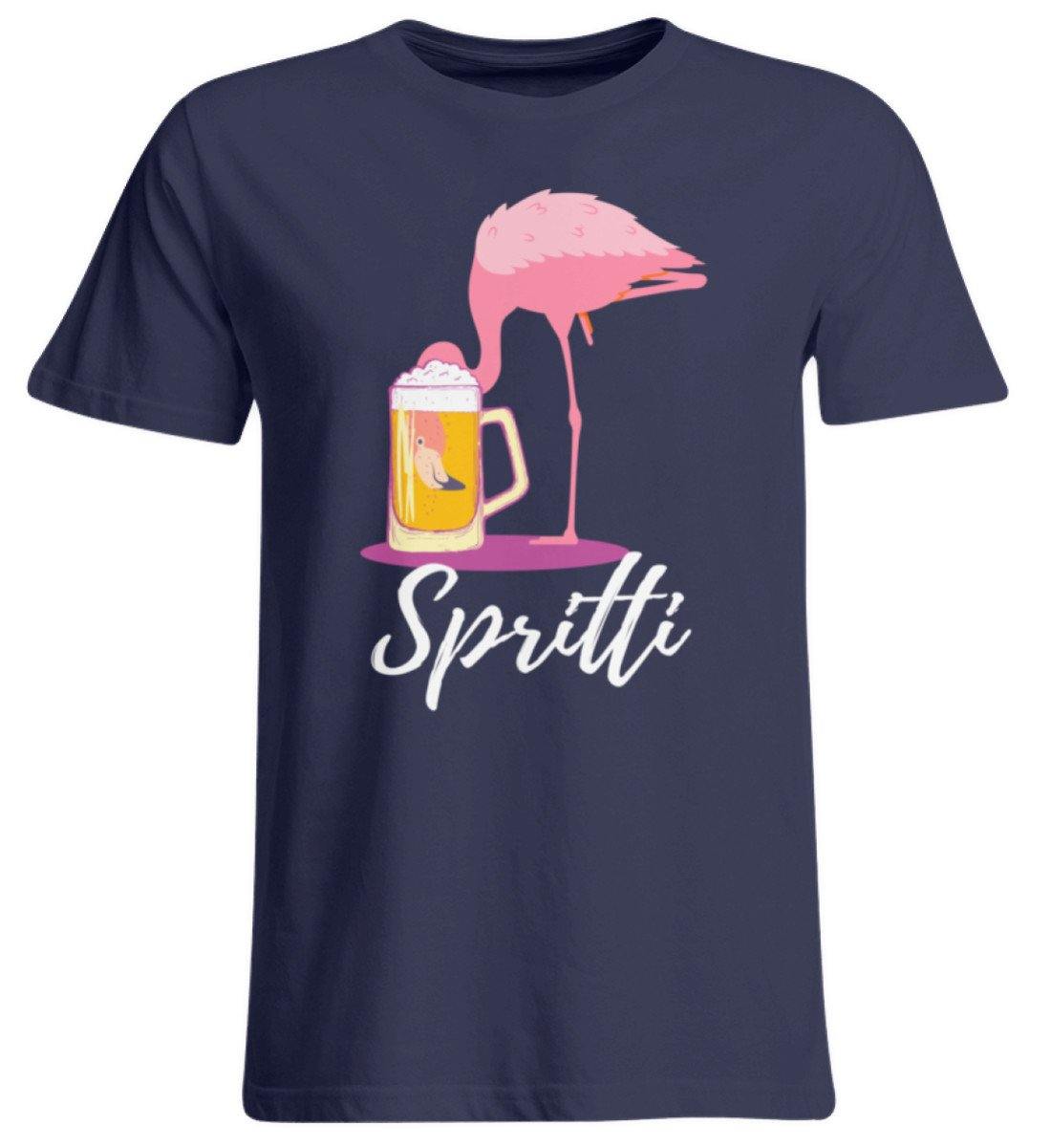 Flamingo Spritti - Words on Shirt  - Übergrößenshirt