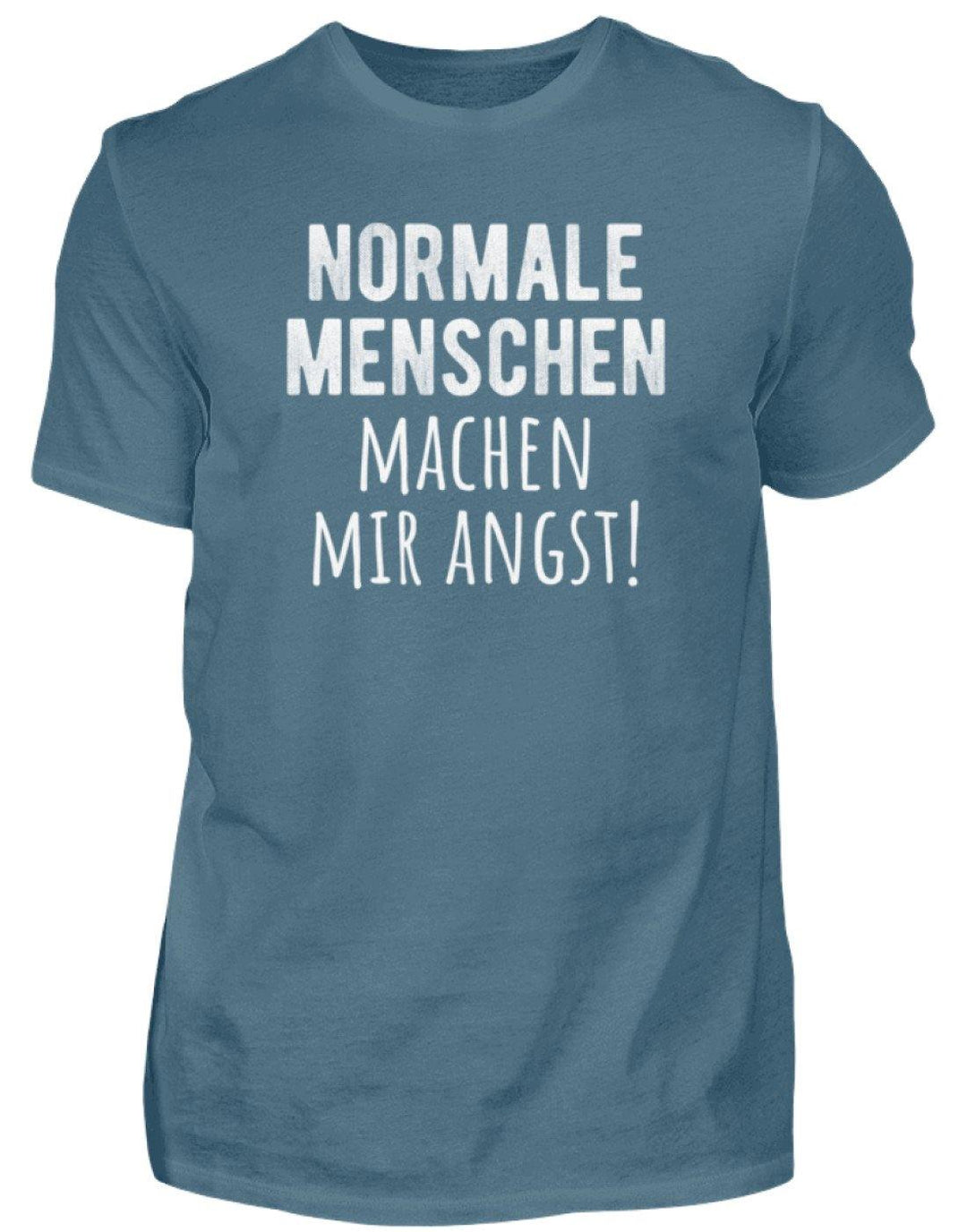 Normale Menschen - Words on Shirts  - Herren Shirt - Words on Shirts Sag es mit dem Mittelfinger Shirts Hoodies Sweatshirt Taschen Gymsack Spruch Sprüche Statement