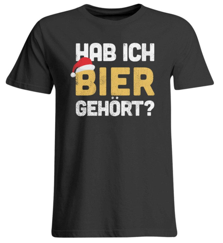 Hab ich Bier gehört? - Words on Shirts  - Übergrößenshirt - Words on Shirts Sag es mit dem Mittelfinger Shirts Hoodies Sweatshirt Taschen Gymsack Spruch Sprüche Statement