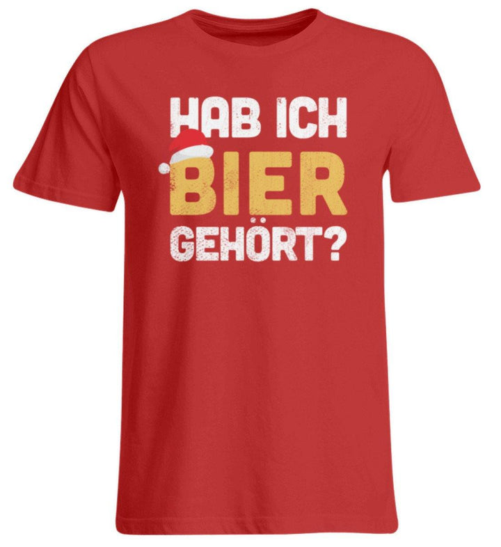Hab ich Bier gehört? - Words on Shirts  - Übergrößenshirt - Words on Shirts Sag es mit dem Mittelfinger Shirts Hoodies Sweatshirt Taschen Gymsack Spruch Sprüche Statement