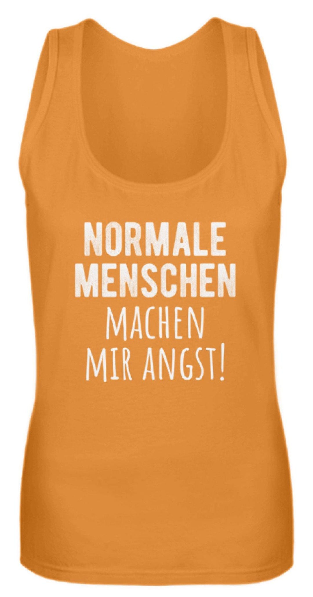 Normale Menschen - Words on Shirts  - Frauen Tanktop - Words on Shirts Sag es mit dem Mittelfinger Shirts Hoodies Sweatshirt Taschen Gymsack Spruch Sprüche Statement