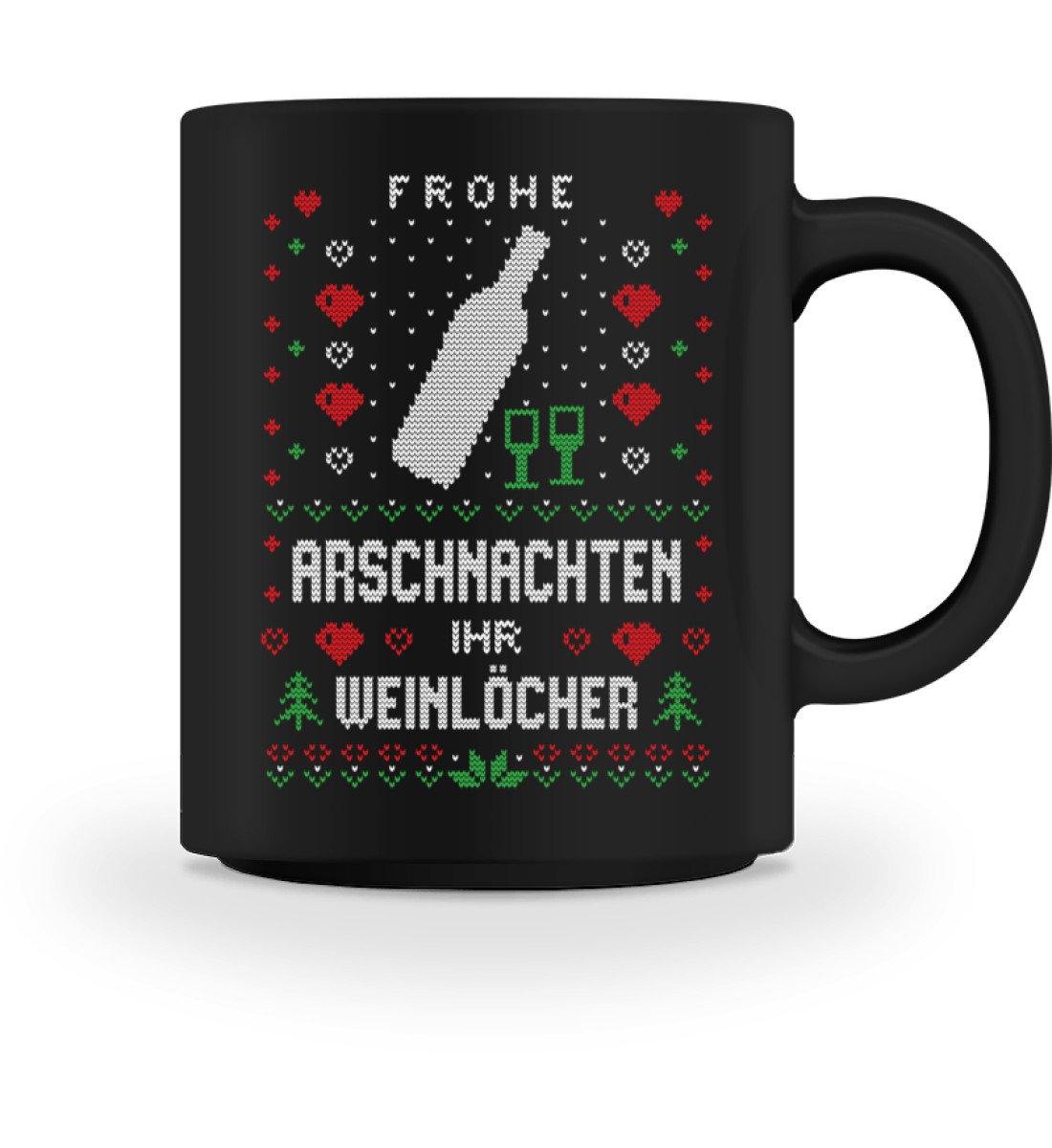 Frohe Arschnachten - Weinlöcher 2020  - Tasse