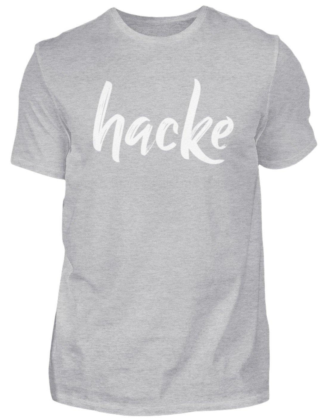 hacke Shirt  - Herren Shirt - Words on Shirts Sag es mit dem Mittelfinger Shirts Hoodies Sweatshirt Taschen Gymsack Spruch Sprüche Statement