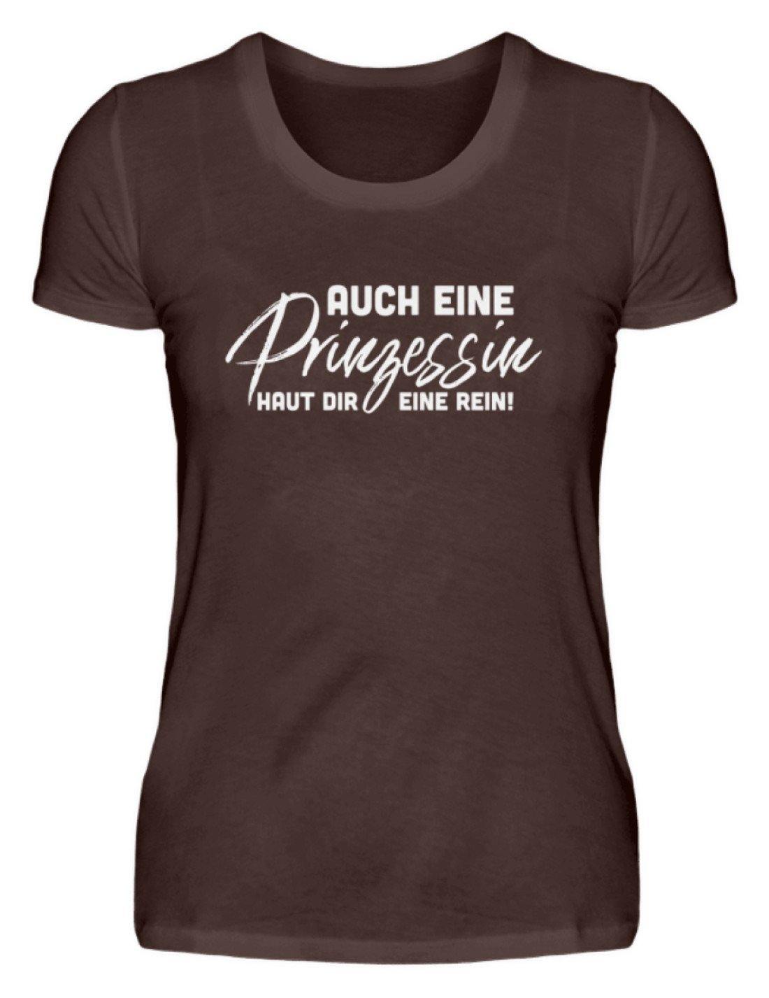 Auch eine Prinzessin haut dir eine rein. - Words on Shirt  - Damen Premiumshirt