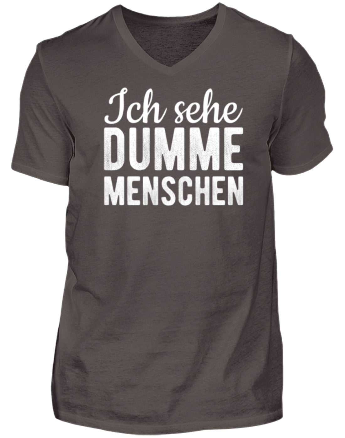 Ich sehe Dumme Menschen  - Herren V-Neck Shirt