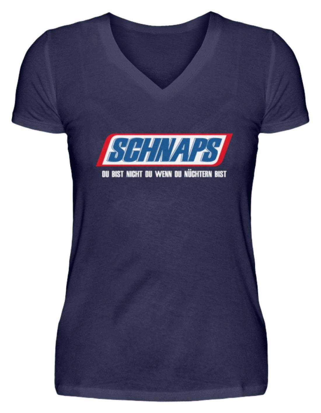 Schnaps - Wenn du nüchtern bist  - V-Neck Damenshirt