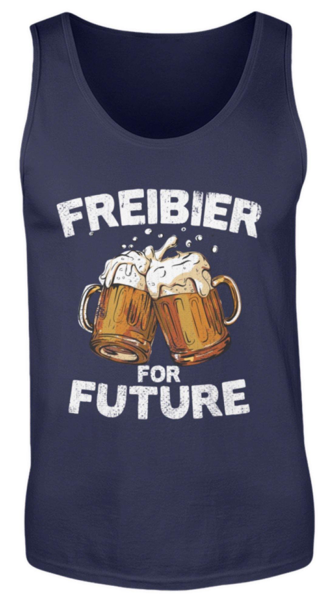 Freibier for Future - Words on Shirts  - Herren Tanktop
