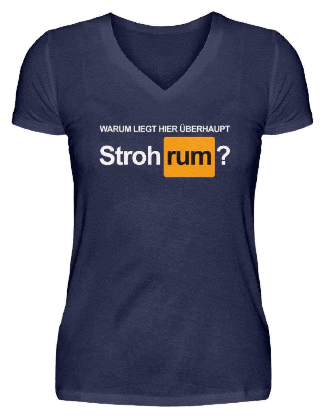 Stroh rum - Words on Shirts  - V-Neck Damenshirt