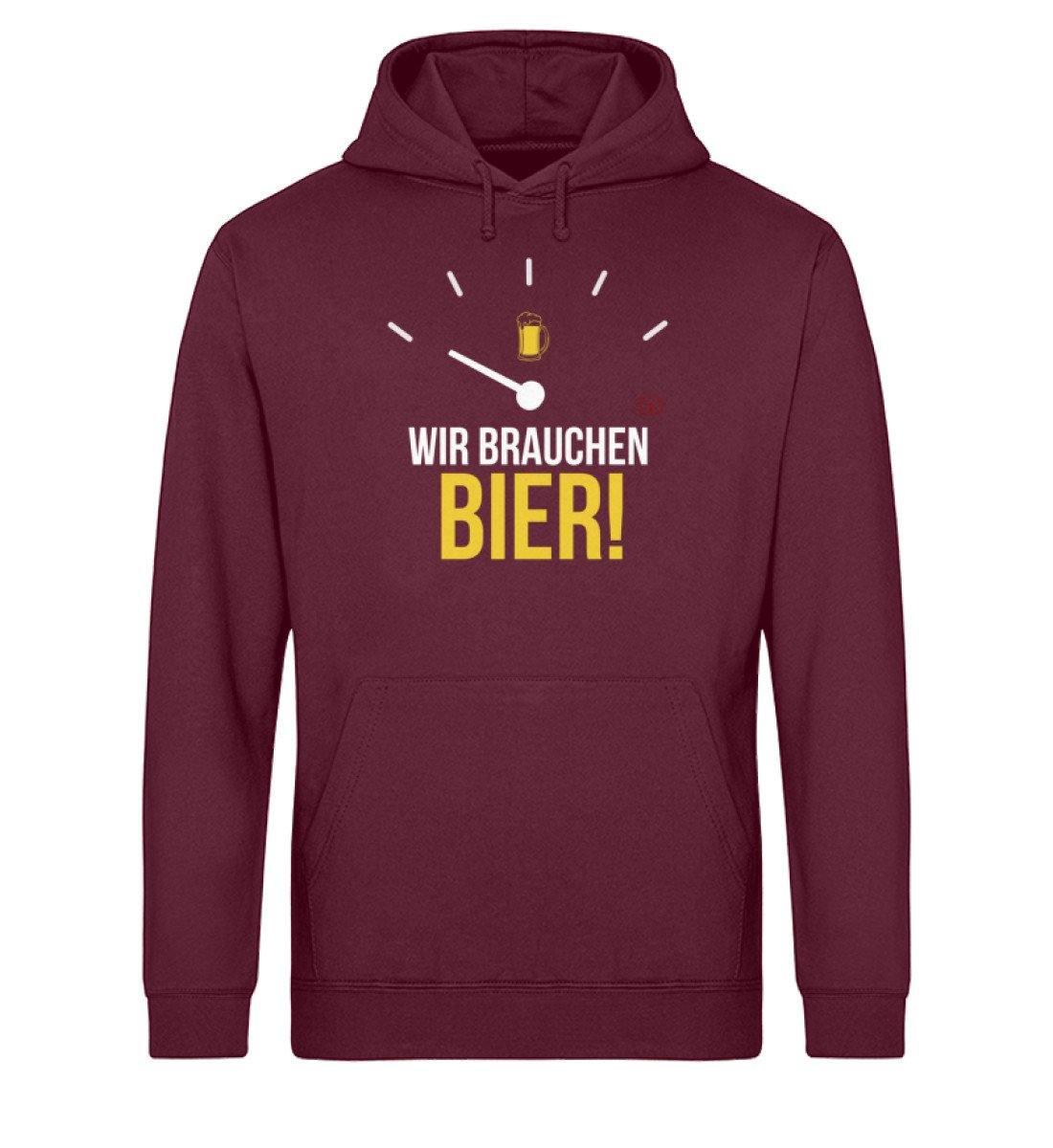 Wir brauchen Bier - Tacho  - Unisex Organic Hoodie