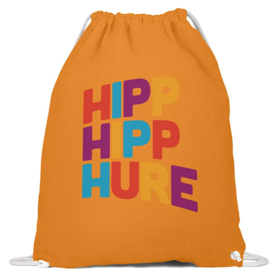 Hipp Hipp Hure- Words on Shirts  - Baumwoll Gymsac - Words on Shirts Sag es mit dem Mittelfinger Shirts Hoodies Sweatshirt Taschen Gymsack Spruch Sprüche Statement