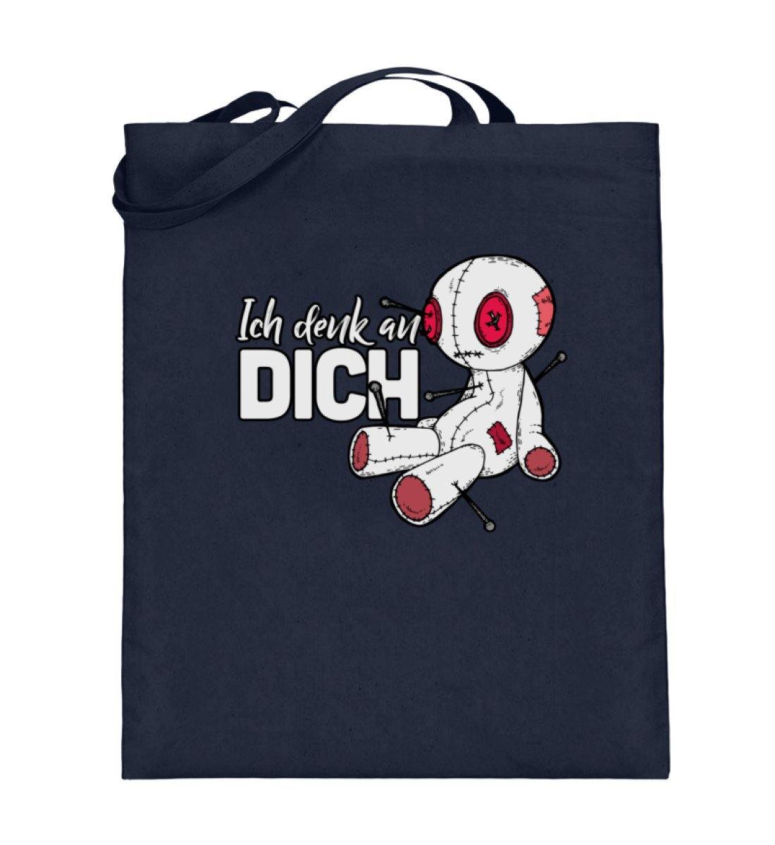 Voodoo Ich denk an dich Words on Shirts  - Jutebeutel (mit langen Henkeln)