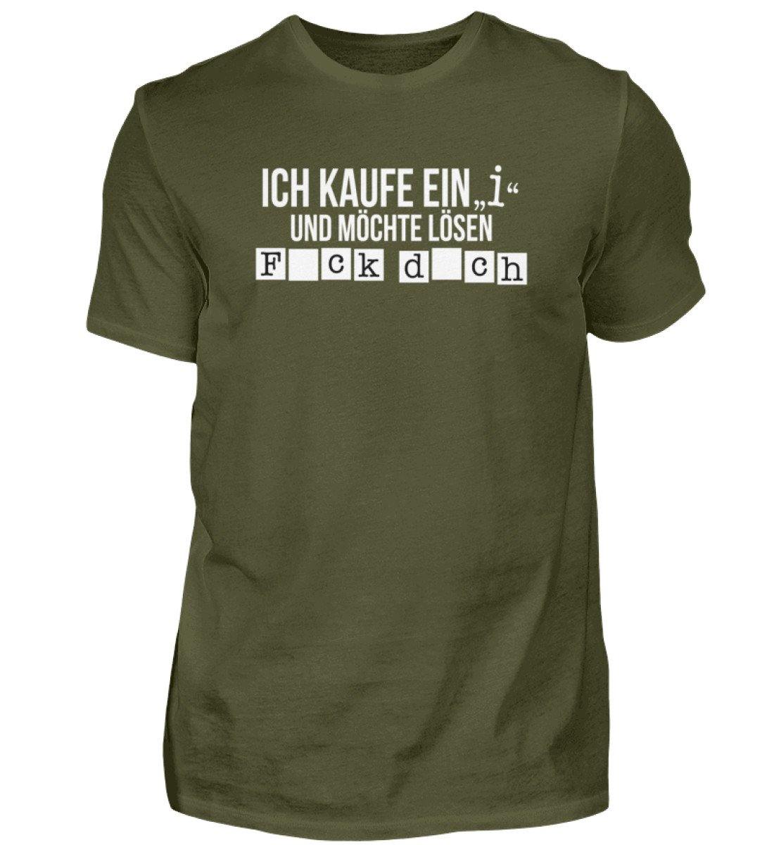 Ich kaufe ein i und möchte lösen.  - Herren Shirt