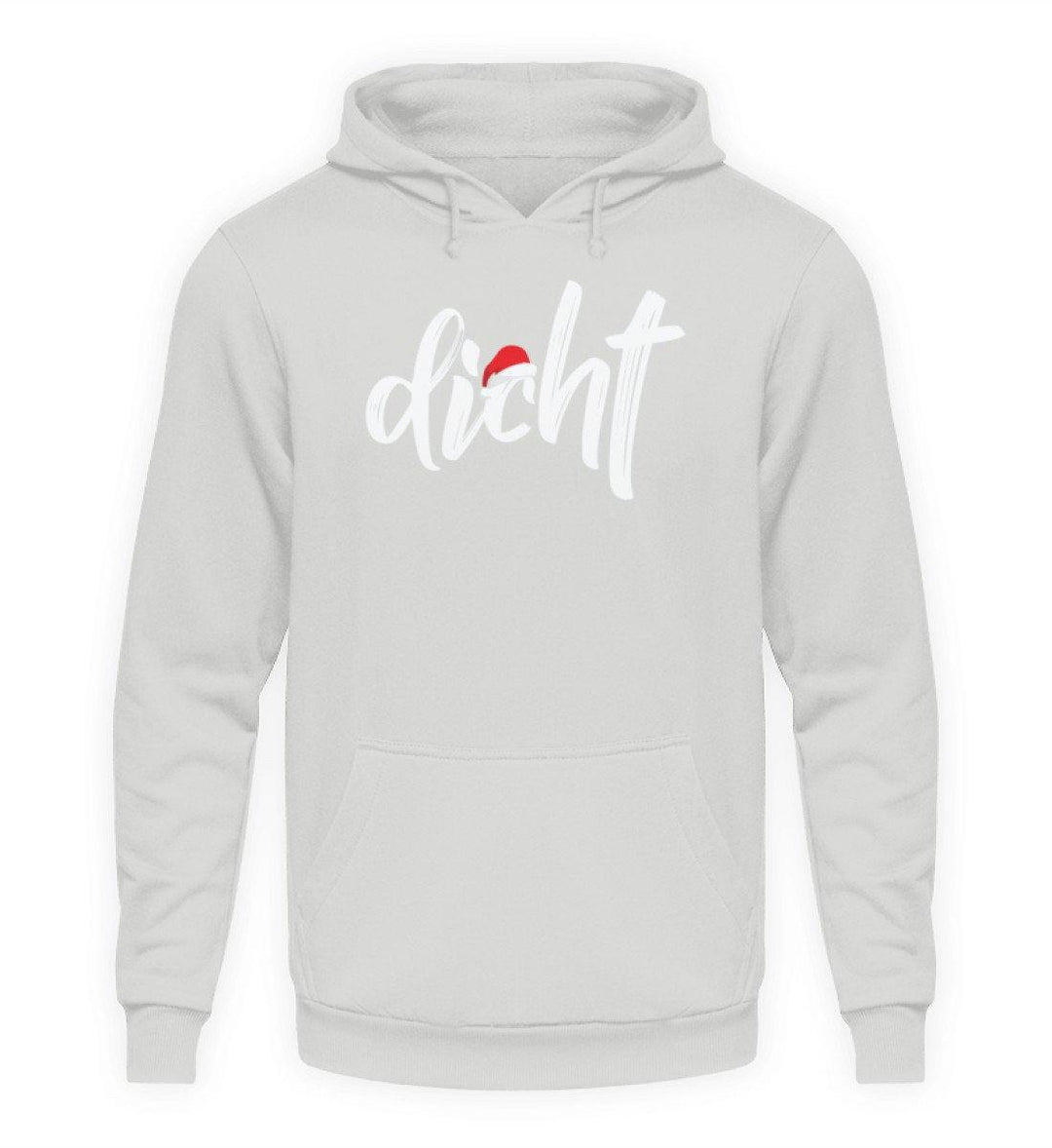 Dicht - Hacke Dicht - Words on Shirts  - Unisex Kapuzenpullover Hoodie - Words on Shirts Sag es mit dem Mittelfinger Shirts Hoodies Sweatshirt Taschen Gymsack Spruch Sprüche Statement