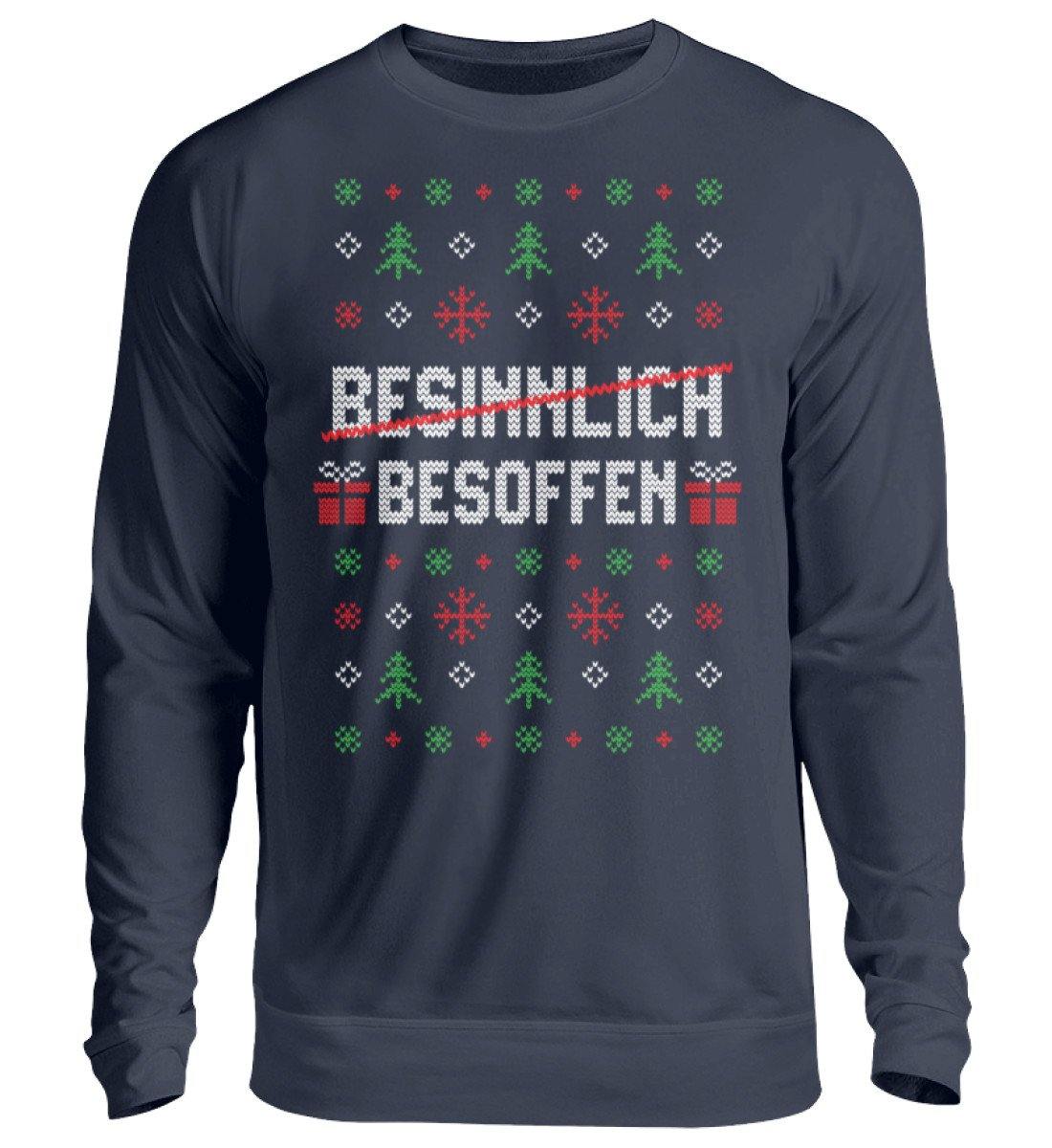 Besinnlich - Besoffen - Words on Shirts  - Unisex Pullover