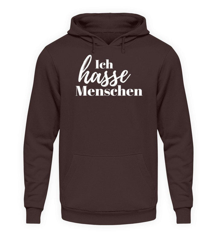Ich hasse Menschen  - Unisex Kapuzenpullover Hoodie - Words on Shirts