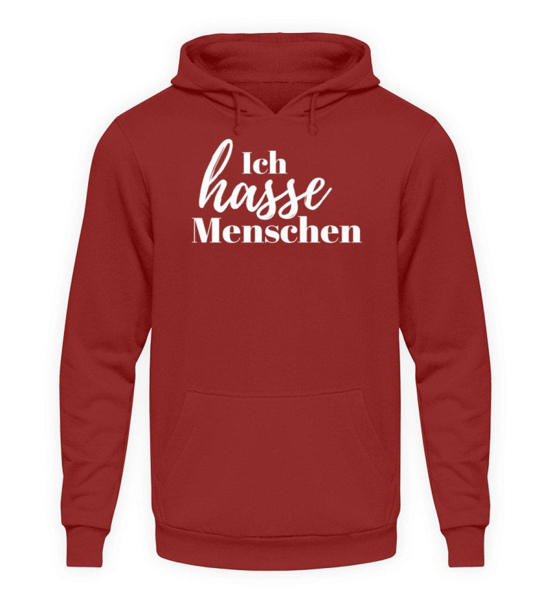 Ich hasse Menschen  - Unisex Kapuzenpullover Hoodie - Words on Shirts
