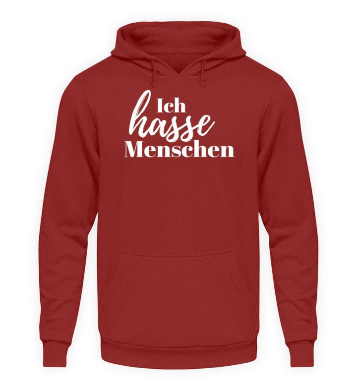 Ich hasse Menschen  - Unisex Kapuzenpullover Hoodie - Words on Shirts