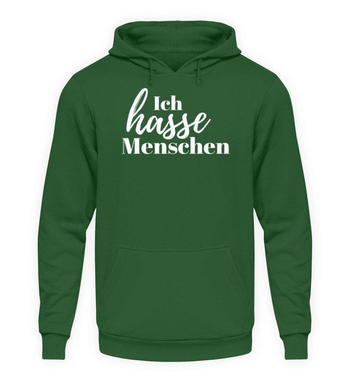 Ich hasse Menschen  - Unisex Kapuzenpullover Hoodie - Words on Shirts
