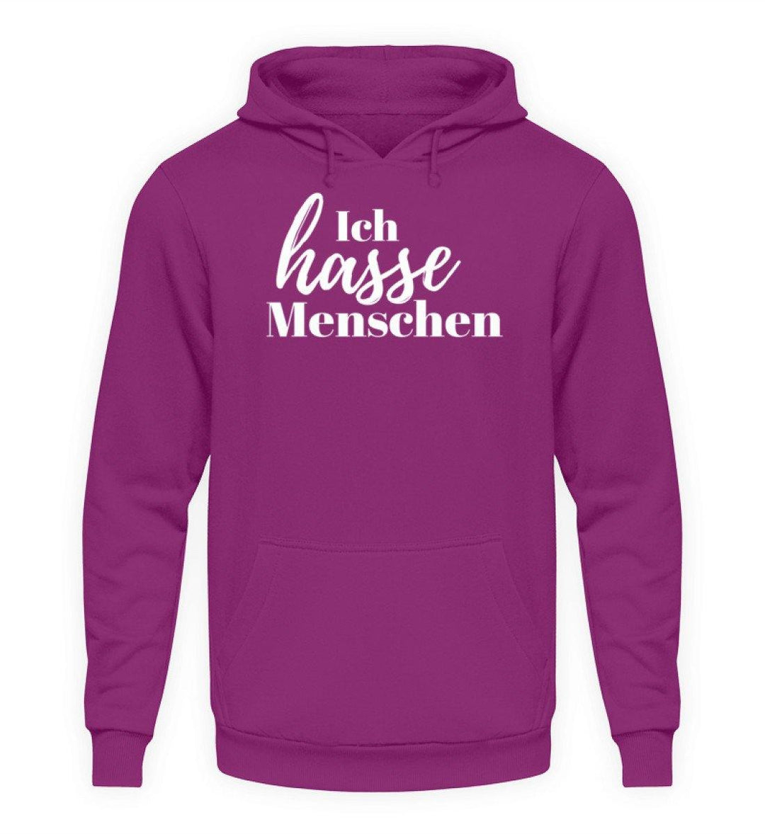 Ich hasse Menschen  - Unisex Kapuzenpullover Hoodie - Words on Shirts