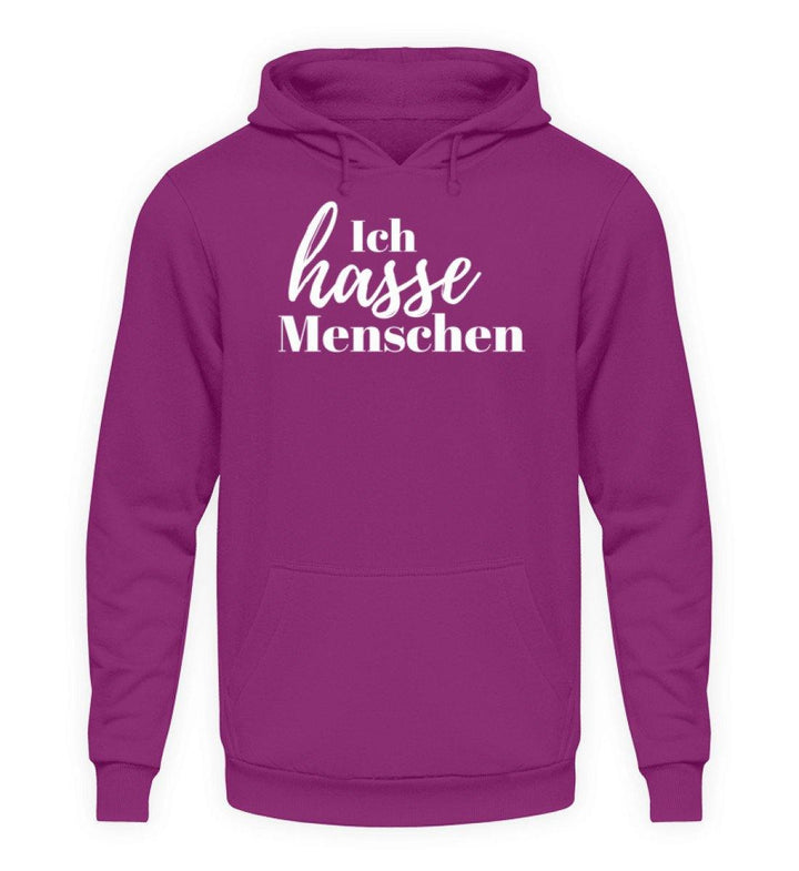 Ich hasse Menschen  - Unisex Kapuzenpullover Hoodie - Words on Shirts