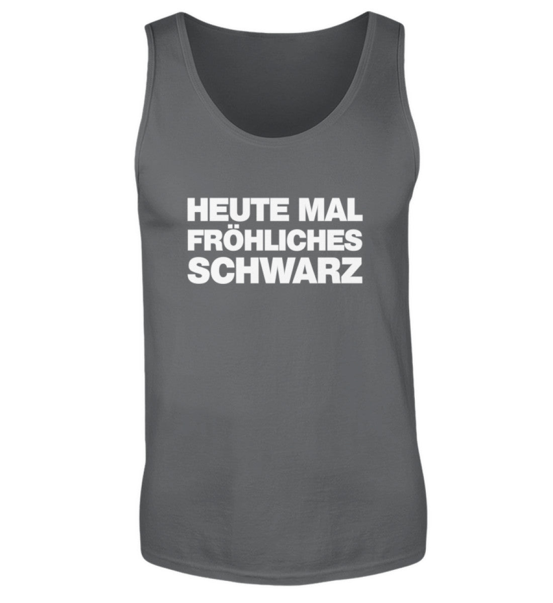 Heute mal fröhliches Schwarz  - Herren Tanktop