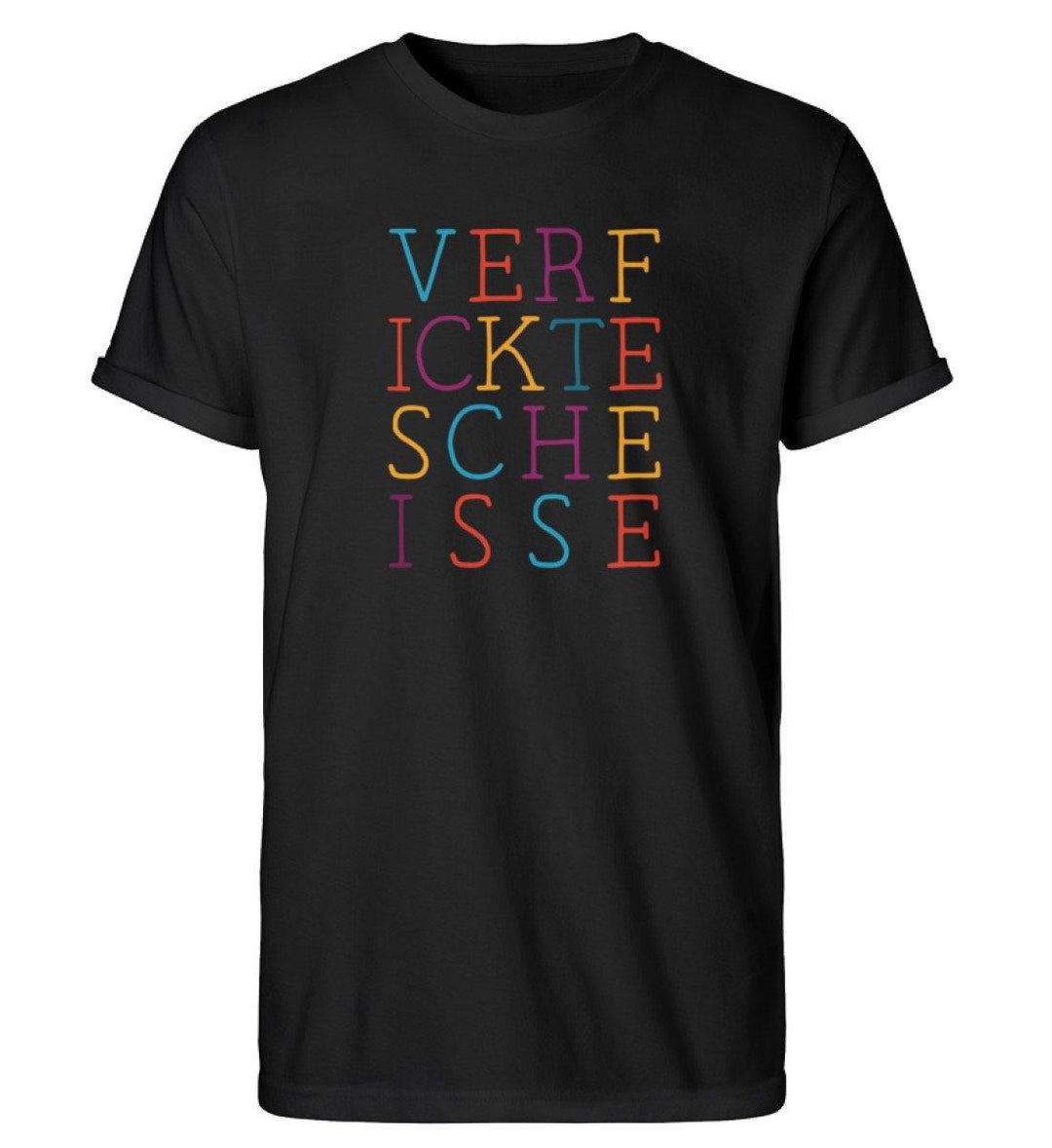 verf ickte sche isse  Words on Shirts PR  - Herren RollUp Shirt - Words on Shirts Sag es mit dem Mittelfinger Shirts Hoodies Sweatshirt Taschen Gymsack Spruch Sprüche Statement