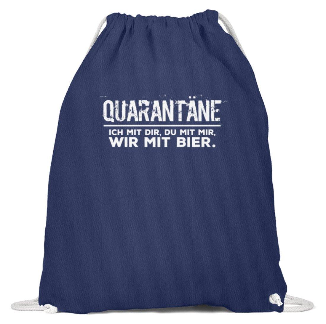 QUARANTÄNE MIT DIR - MIT MIR- MIT BIER  - Baumwoll Gymsac