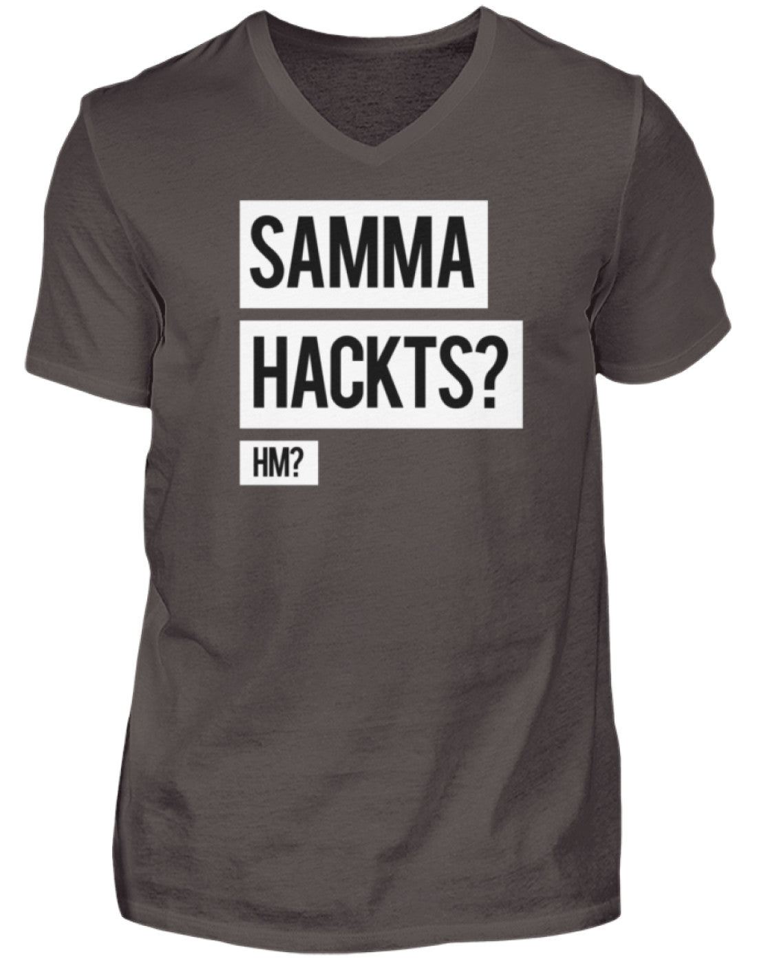 Samma Hackts? Hm?  - Herren V-Neck Shirt