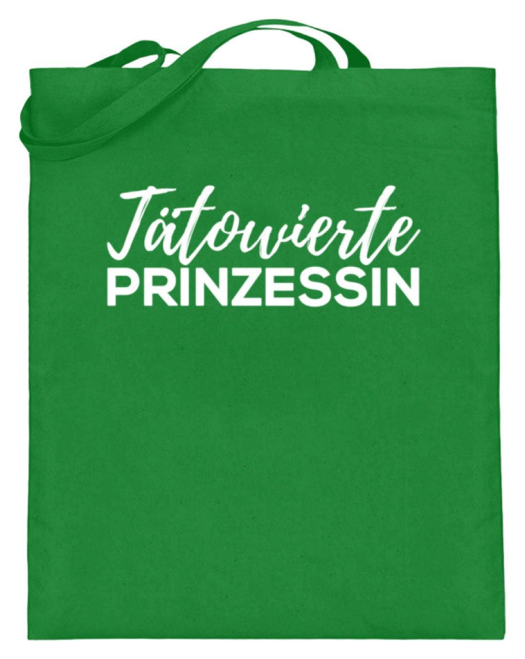 Auch eine Prinzessin haut dir eine rein. - Words on Shirt - Jutebeutel (mit langen Henkeln) - Words on Shirts Sag es mit dem Mittelfinger Shirts Hoodies Sweatshirt Taschen Gymsack Spruch Sprüche Statement