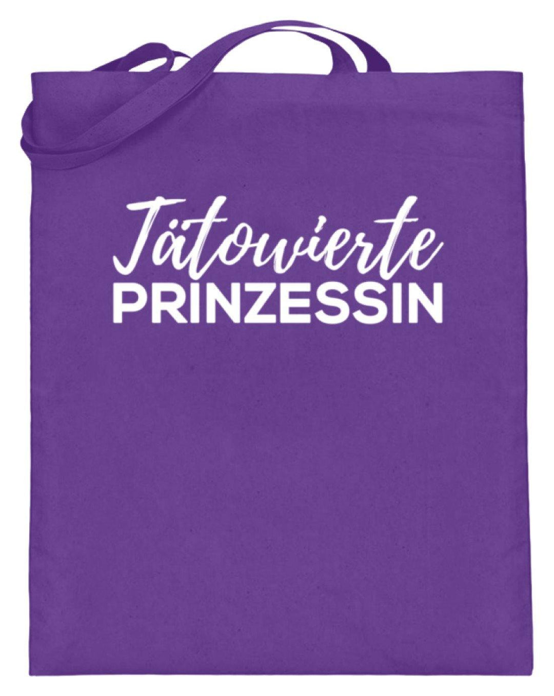 Auch eine Prinzessin haut dir eine rein. - Words on Shirt - Jutebeutel (mit langen Henkeln) - Words on Shirts Sag es mit dem Mittelfinger Shirts Hoodies Sweatshirt Taschen Gymsack Spruch Sprüche Statement