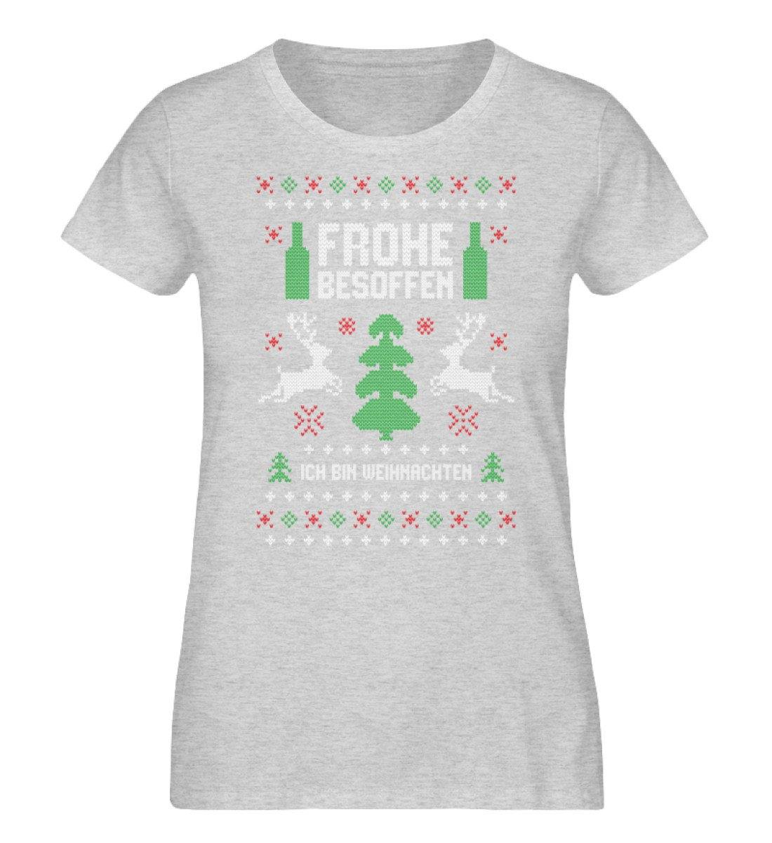 Frohe Besoffen - Ich bin Weihnachten  - Damen Organic Melange Shirt