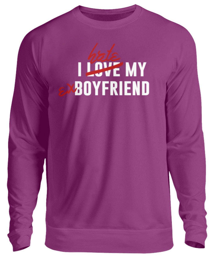 I Love My Boyfriend  - Unisex Pullover - Words on Shirts