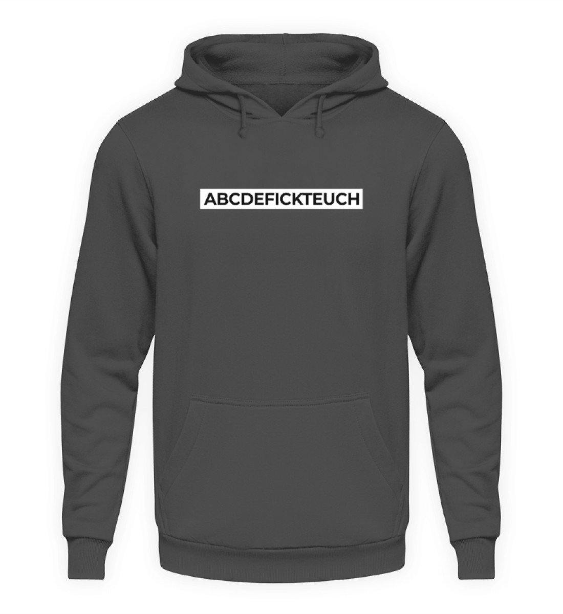 ABCDEFICKTEUCH - Words on Shirts  - Unisex Kapuzenpullover Hoodie