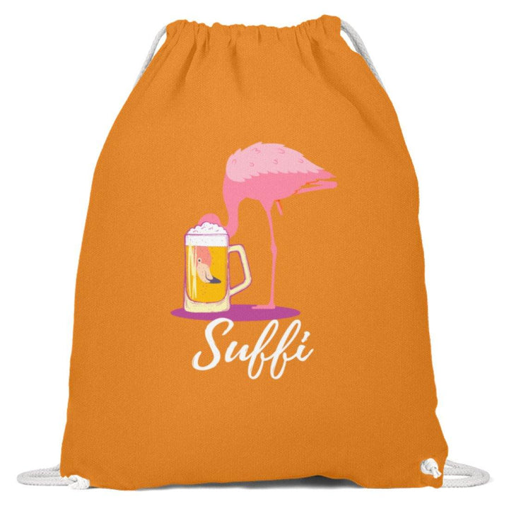 Flamingo Suffi - Words on Shirt  - Baumwoll Gymsac - Words on Shirts Sag es mit dem Mittelfinger Shirts Hoodies Sweatshirt Taschen Gymsack Spruch Sprüche Statement