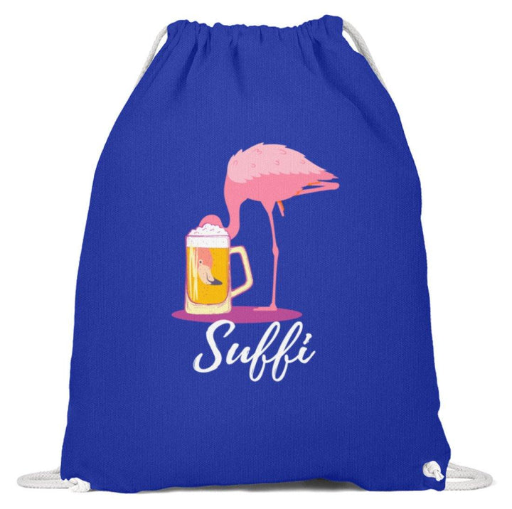 Flamingo Suffi - Words on Shirt  - Baumwoll Gymsac - Words on Shirts Sag es mit dem Mittelfinger Shirts Hoodies Sweatshirt Taschen Gymsack Spruch Sprüche Statement