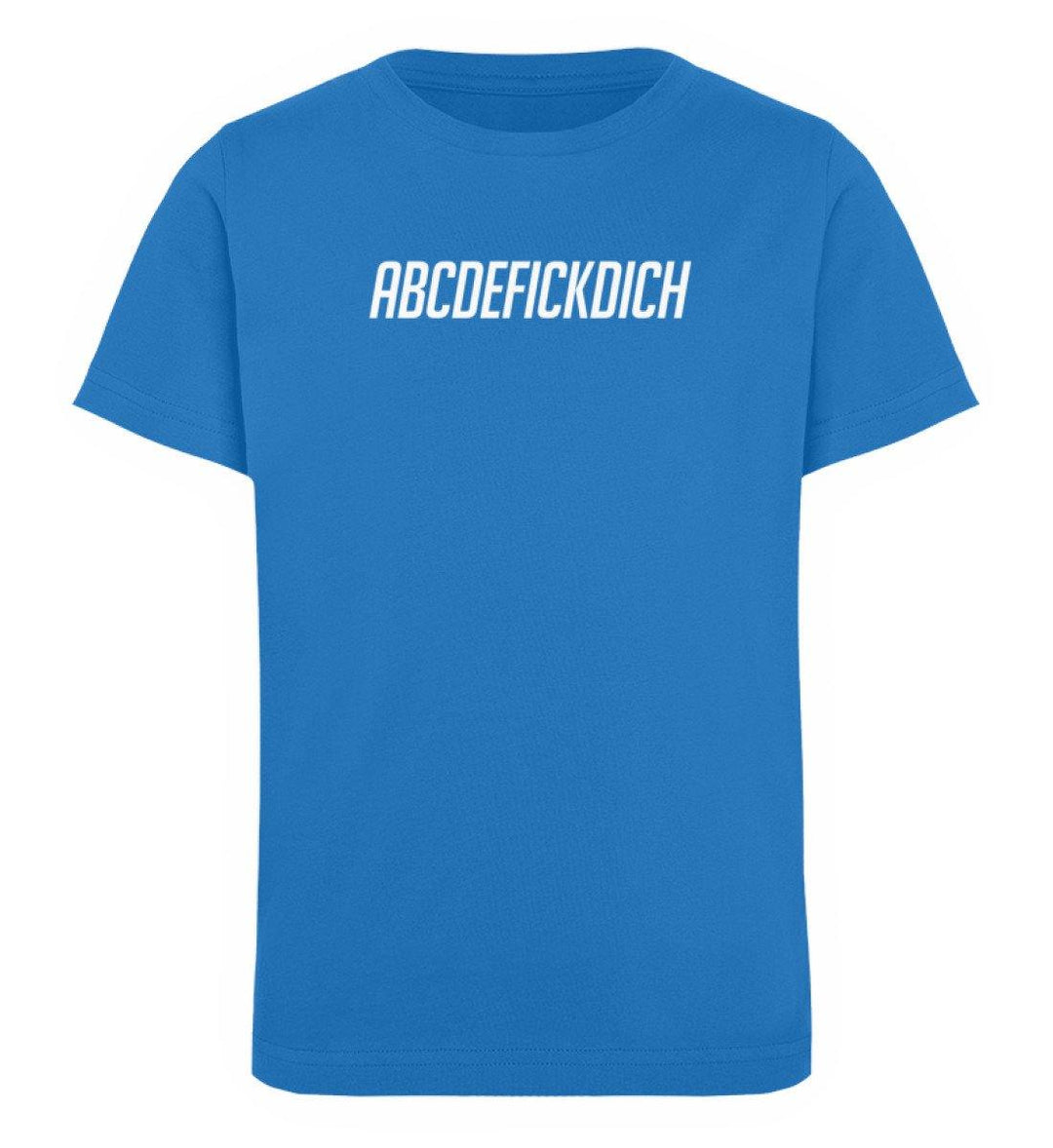ABCDEFICKDICH -  Words on Shirts - PR  - Kinder Organic T-Shirt - Words on Shirts Sag es mit dem Mittelfinger Shirts Hoodies Sweatshirt Taschen Gymsack Spruch Sprüche Statement