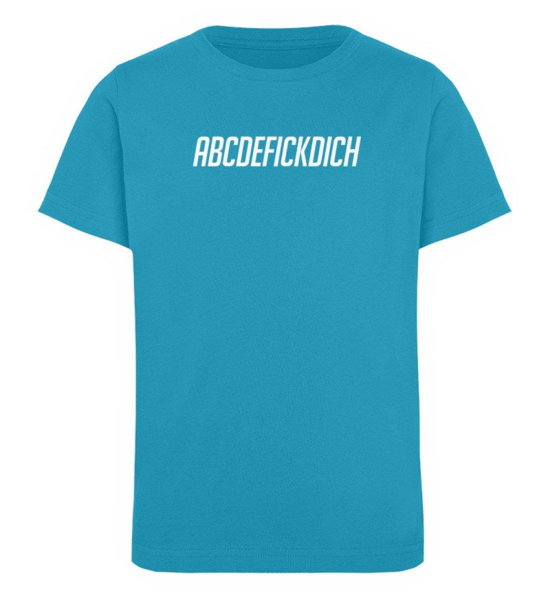 ABCDEFICKDICH -  Words on Shirts - PR  - Kinder Organic T-Shirt - Words on Shirts Sag es mit dem Mittelfinger Shirts Hoodies Sweatshirt Taschen Gymsack Spruch Sprüche Statement