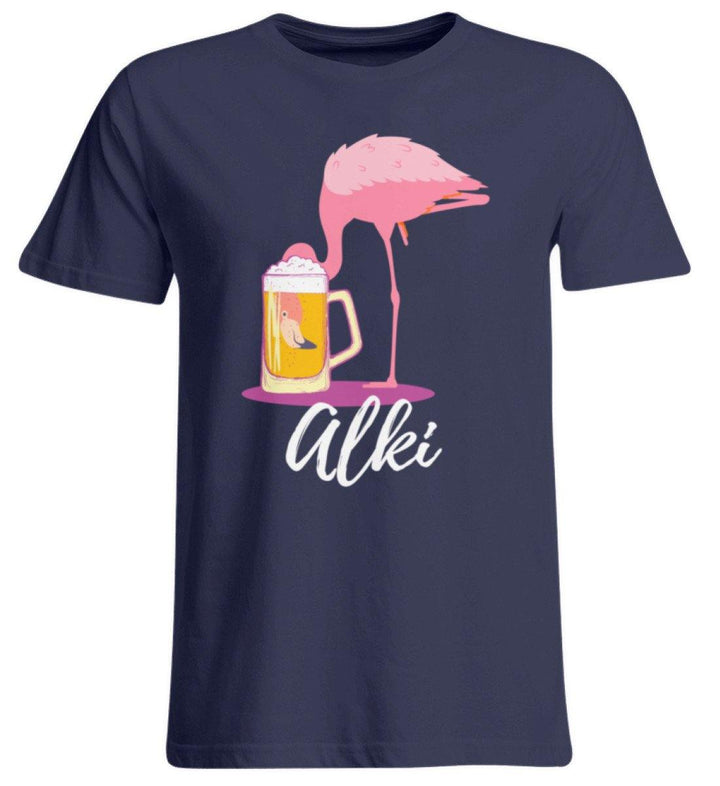 Flamingo Alki - Words on Shirt  - Übergrößenshirt - Words on Shirts Sag es mit dem Mittelfinger Shirts Hoodies Sweatshirt Taschen Gymsack Spruch Sprüche Statement