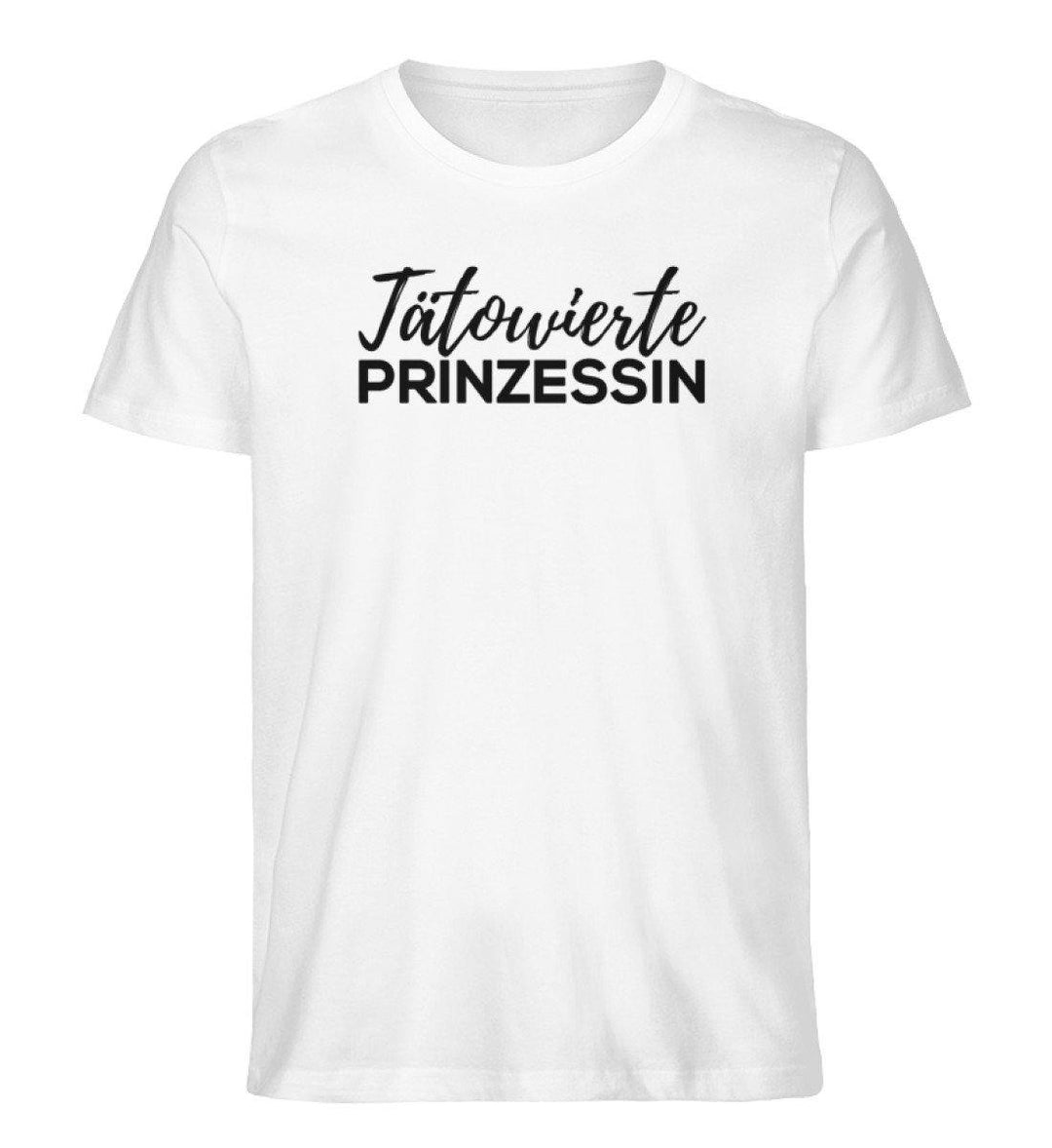 Tätowierte Prinzessin - Words on Shirts  - Herren Premium Organic Shirt - Words on Shirts Sag es mit dem Mittelfinger Shirts Hoodies Sweatshirt Taschen Gymsack Spruch Sprüche Statement