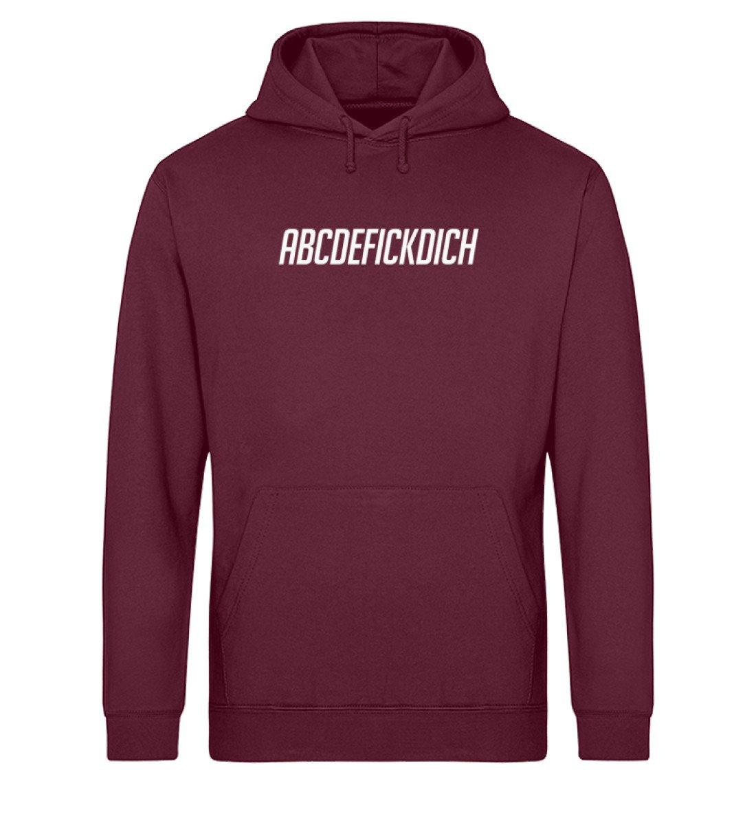 ABCDEFICKDICH - Words on Shirts  - Unisex Organic Hoodie