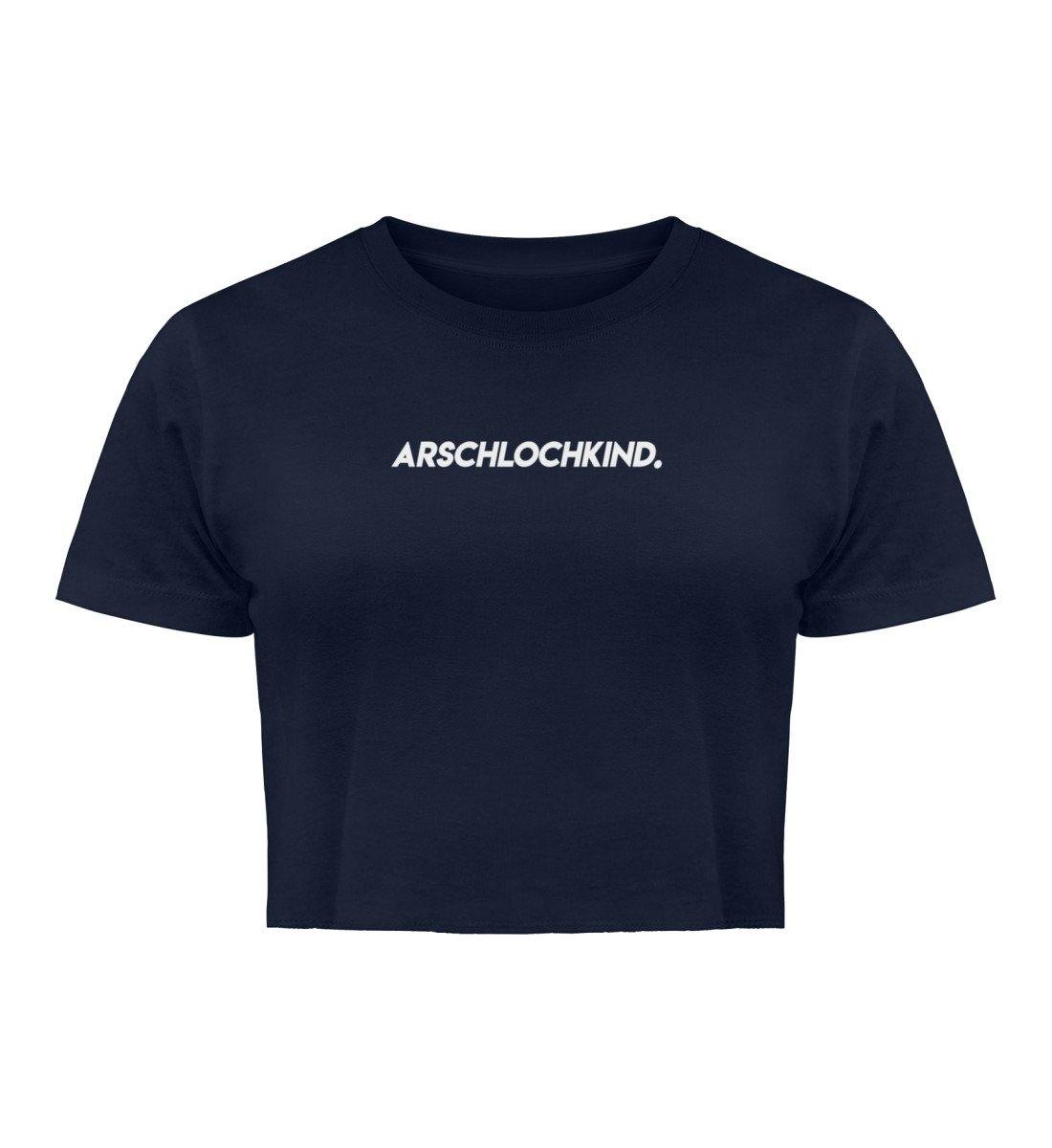 Arschlochkind. - Crop  - Damen Organic Crop Top