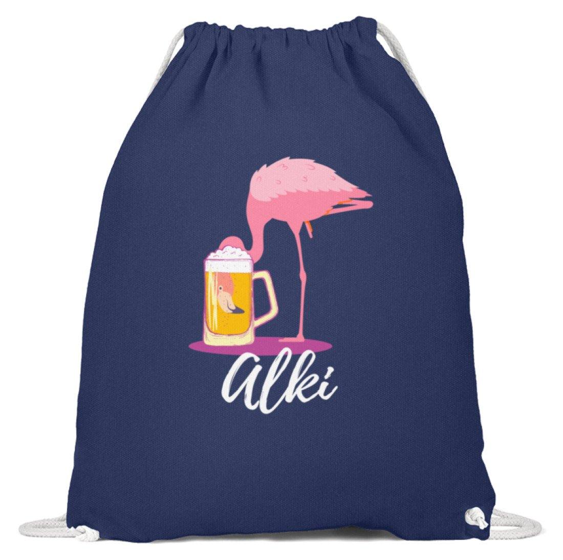 Flamingo Alki - Words on Shirt  - Baumwoll Gymsac
