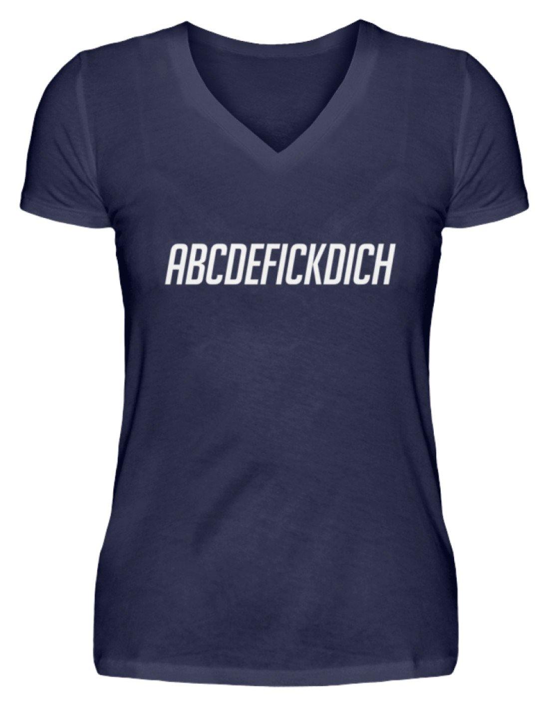 ABCDEF......... Words on Shirts  - V-Neck Damenshirt