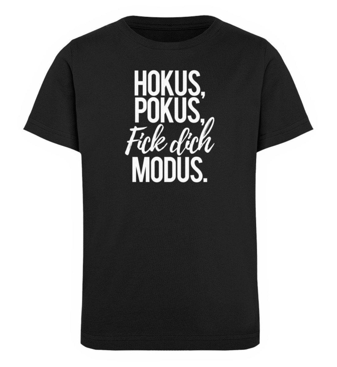Fick dich Modus -  Words on Shirts - PR  - Kinder Organic T-Shirt - Words on Shirts Sag es mit dem Mittelfinger Shirts Hoodies Sweatshirt Taschen Gymsack Spruch Sprüche Statement