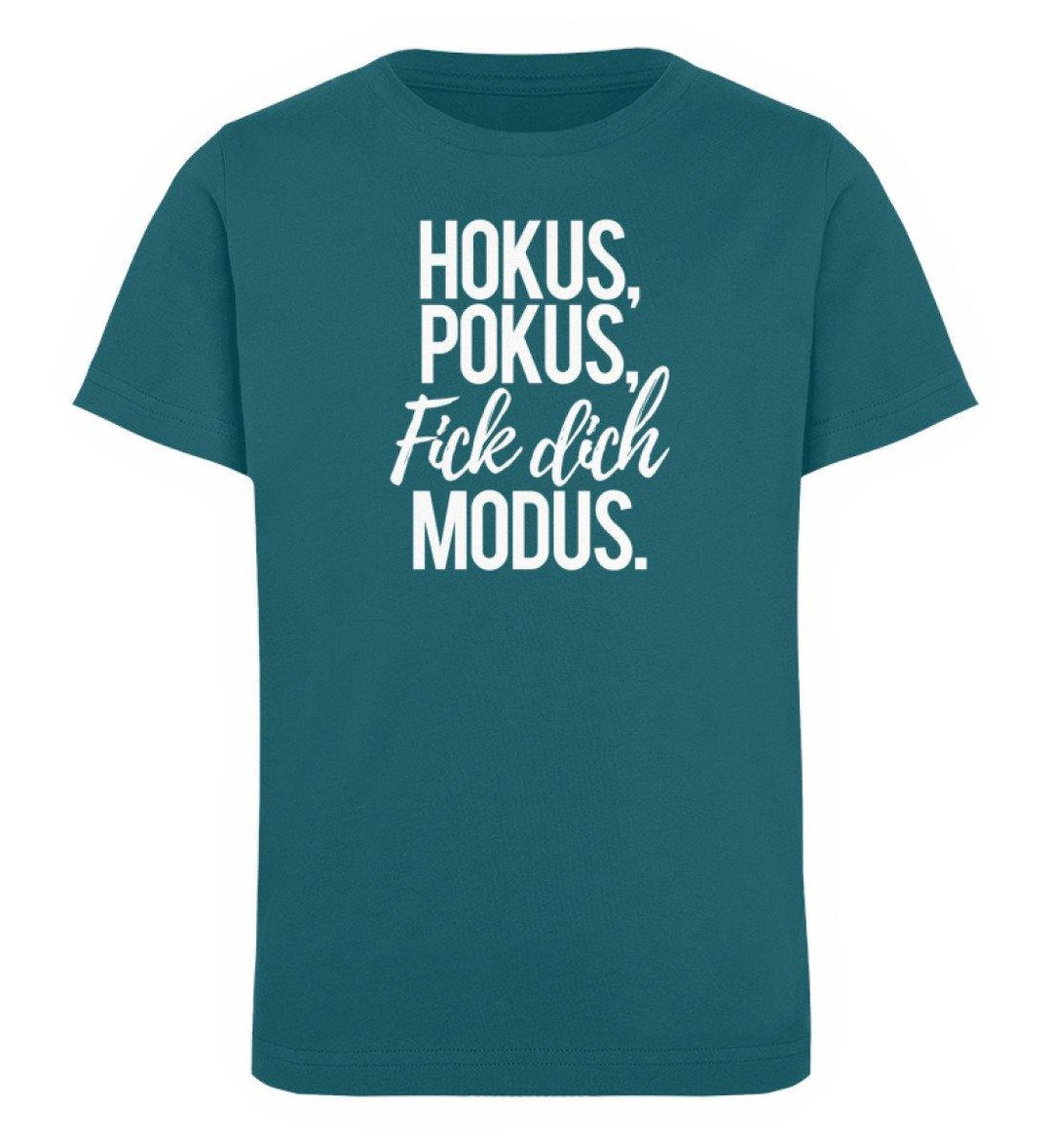 Fick dich Modus -  Words on Shirts - PR  - Kinder Organic T-Shirt - Words on Shirts Sag es mit dem Mittelfinger Shirts Hoodies Sweatshirt Taschen Gymsack Spruch Sprüche Statement