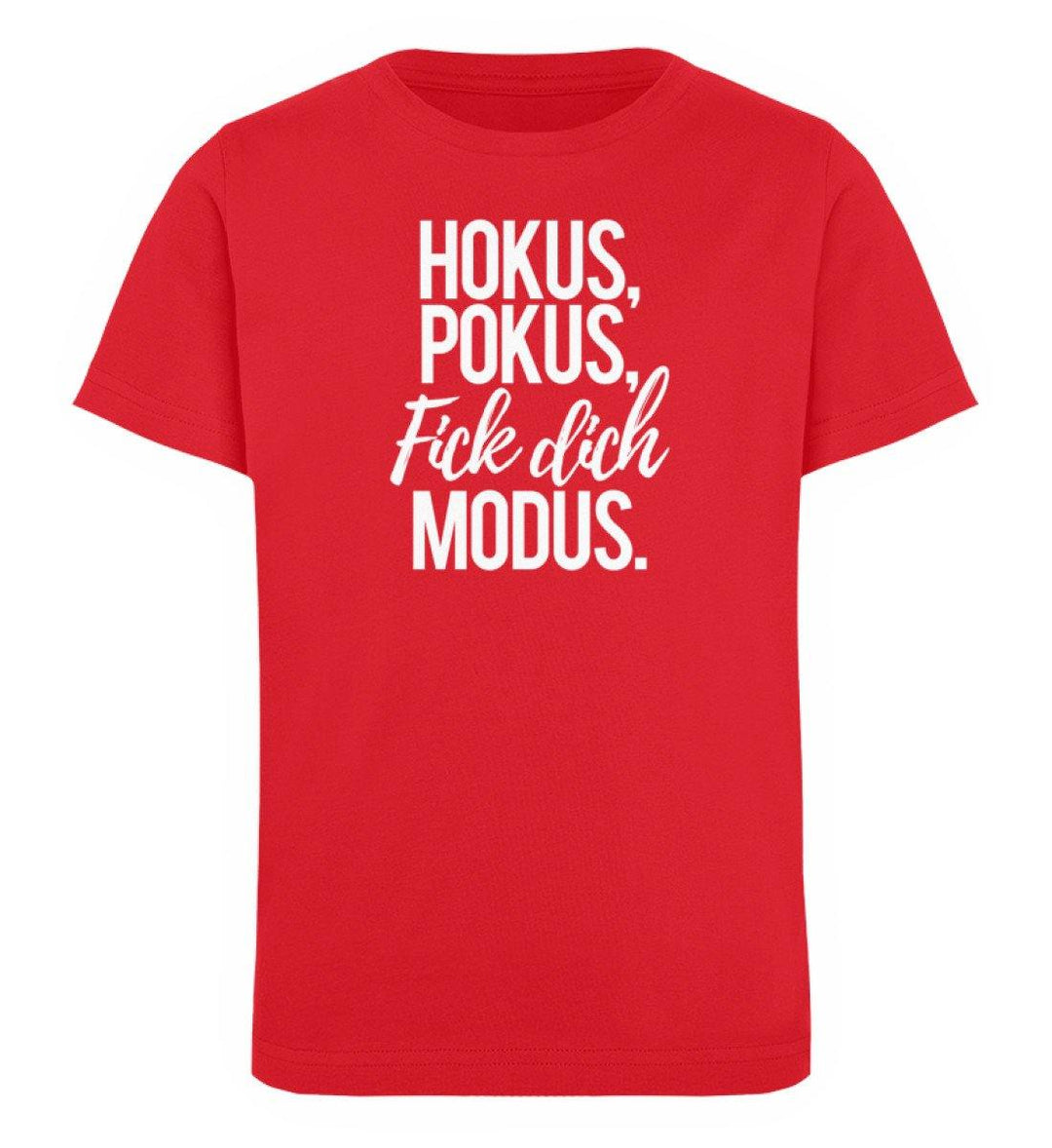 Fick dich Modus -  Words on Shirts - PR  - Kinder Organic T-Shirt - Words on Shirts Sag es mit dem Mittelfinger Shirts Hoodies Sweatshirt Taschen Gymsack Spruch Sprüche Statement