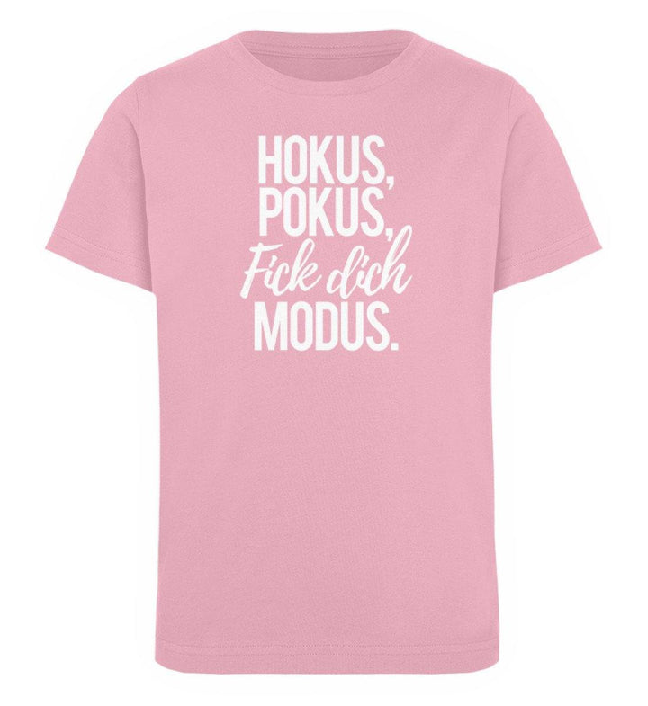 Fick dich Modus -  Words on Shirts - PR  - Kinder Organic T-Shirt - Words on Shirts Sag es mit dem Mittelfinger Shirts Hoodies Sweatshirt Taschen Gymsack Spruch Sprüche Statement