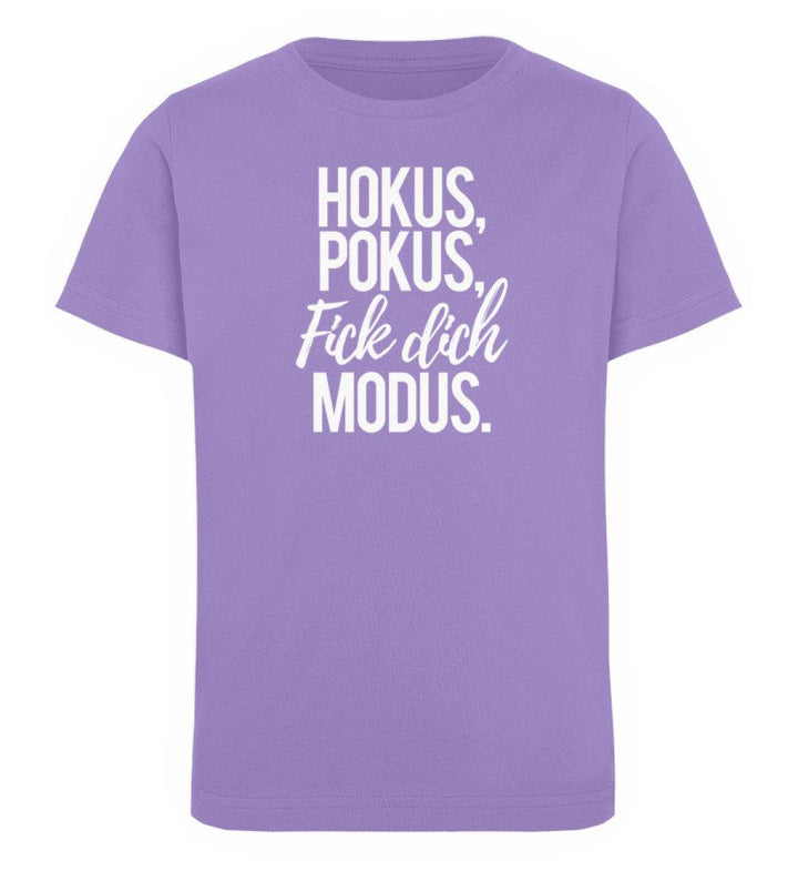 Fick dich Modus -  Words on Shirts - PR  - Kinder Organic T-Shirt - Words on Shirts Sag es mit dem Mittelfinger Shirts Hoodies Sweatshirt Taschen Gymsack Spruch Sprüche Statement