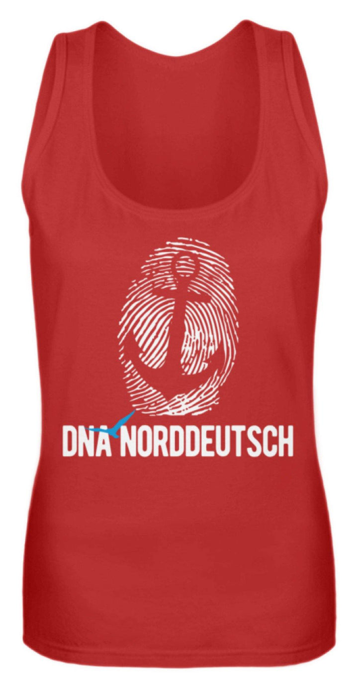 DNA Norddeutsch  - Frauen Tanktop - Words on Shirts Sag es mit dem Mittelfinger Shirts Hoodies Sweatshirt Taschen Gymsack Spruch Sprüche Statement