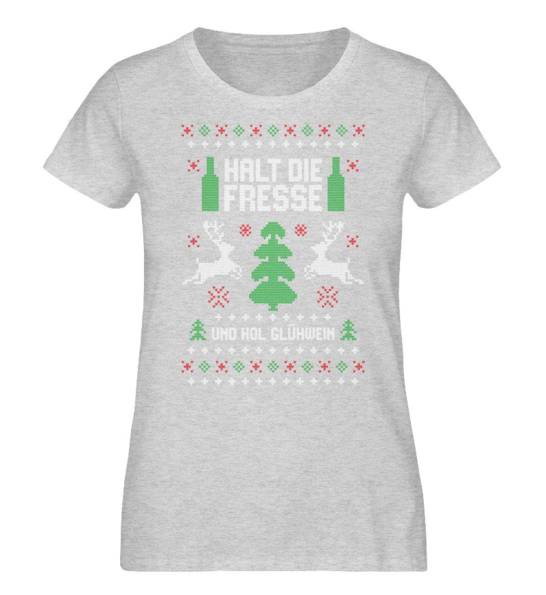 Halt die Fresse - und hol Glühwein  - Damen Organic Melange Shirt